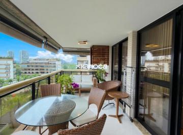 Apartamento 131m² Aluguel Barra da Tijuca · APARTAMENTO NO LUXUOSO CONDOMÍNIO SAINT TROPEZ  DE 131 COM 3 QUARTOS SENDO 1 SUITES  3 BANHEIROS  2 