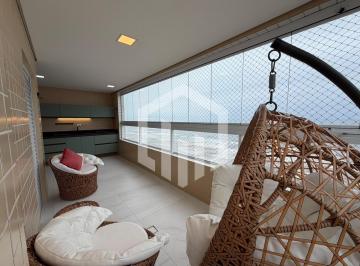 img1 · Lindo apartamento frente total para o mar de 3 dormitórios, mobiliado e com sacada gourmet no Jardim