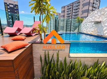 Apartamento · 171m² · 2 Quartos · 3 Vagas · Cobertura Duplex à Venda no Macuco, Santos – 171,71 m², Piscina Aquecida, Espaço Gourmet, 3 Vagas –