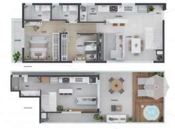 Apartamento de 3 quartos, Curitiba · COBERTURA DUPLEX NOVA à venda no Portão, 110m² área interna, 41 m² área externa, 3Q, 2 suítes, 1 VG