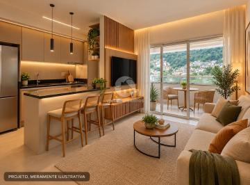 Apartamento · 55m² · 2 Quartos · 1 Vaga · Apartamento Novo, 2 Dormitórios, Suíte, Varanda Gourmet e Lazer Completo no Marapé – Santos/SP