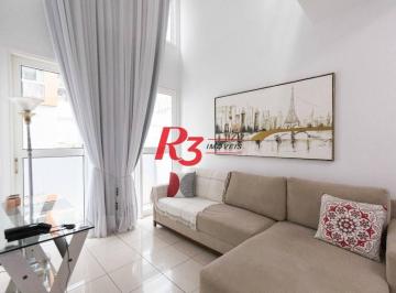 7b0d99e36bd51b8cee192ddf8c8b96b74e1bf6c2 · Apartamento com 1 dormitório para alugar, 60 m² por R$ 5.200,00/mês - Gonzaga - Santos/SP