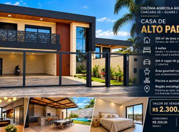 Casa de 4 quartos, Guará · Casa Alto Padrão à Venda no Guará I, Águas Claras, 350m², 4 Suítes, Piscina e Área Gourmet