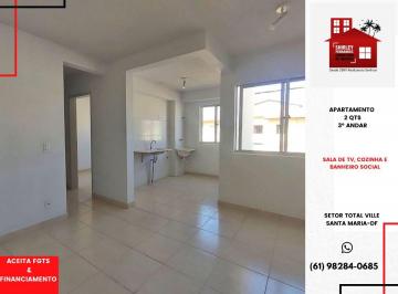 Apartamento de 2 quartos, Santa Maria · Apartamento 2 Qts Qd. 302 Total Ville Santa Maria-DF