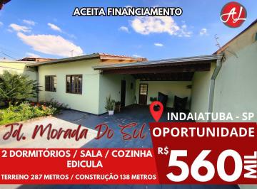Casa de 2 quartos, Indaiatuba · Casa com 2 dormitórios, quintal amplo, em terreno de 289 metros - Indaiatuba - SP!