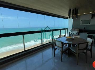 Apartamento · 145m² · 3 Quartos · Apartamento Mobiliado à Beira-mar, 143m² com 3 Suítes todas Vista-mar, Varanda Gourmet à venda na Pr