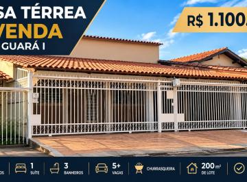 Casa de 3 quartos, Guará · Casa à Venda no Guará I QI 8, 4 Quartos, Suíte, Churrasqueira, 5+ Vagas, Reformada, R$ 1,1 Mi