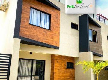 Casa · 73m² · 3 Quartos · 2 Vagas · Casa Triplex No Condomínio Porto Boulevard 3
