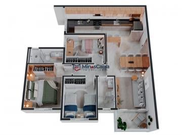Apartamento · 63m² · 2 Quartos · 1 Vaga · Apartamento a Venda No Luxuoso Residencial On No Horto Em Ipatinga!