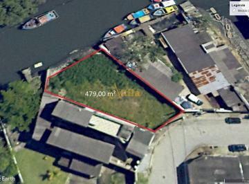 Terreno · 479m² · Terreno Murado, Ótimo Para Atracação de Barcos