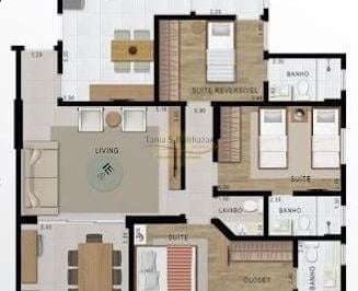 Apartamento · 128m² · 2 Quartos · 2 Vagas · Apartamento Com 2 Dormitórios Ambos Com Suíte À Venda - Embaré - Santos/sp