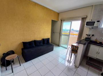 Apartamento de 1 quarto, Praia Grande · Kitão No Caiçara Com Elevador E Sacada - Praia Grande