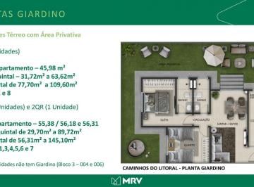 Apartamento · 107m² · 2 Quartos · 1 Vaga · Apartamento Alto Padrão Terreo Gardem Privativo