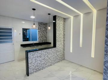Sala de estar com jantar · Lindo Triplex Na Guilhermina 500 m Do Mar Com Piscina