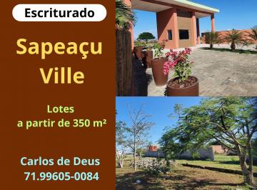 Terreno , Sapeaçu · Sapeaçu Ville, Lotes 350 m², Escriturado, Infraestrutura, Frente Rodoviária
