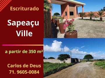 Terreno , Sapeaçu · Sapeaçu Ville, Lotes Escriturados, 350 m², Frente Rodoviária Sapeaçu