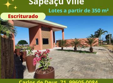 Terreno , Sapeaçu · Loteamento Sapeaçu Ville, Escriturado, 350 m², a Partir de R$65.000