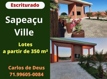 Terreno , Sapeaçu · Sapeaçu Ville, Loteamento Escriturado, 350 m², Frente Rodoviária Sapeaçu