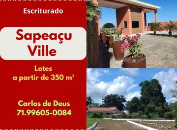 Terreno , Sapeaçu · Sapeaçu Ville, Lotes Escriturados a Partir de 350 m², Frente Rodoviária
