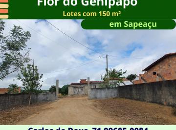 Terreno , Sapeaçu · Loteamento Flor Do Genipapo, Lotes 150 m², Sapeaçu, a Partir de R$29.000,00.