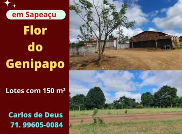Terreno , Sapeaçu · Flor Do Genipapo, Lotes Com 150 m², Em Até 50 Vezes, Em Sapeaçu