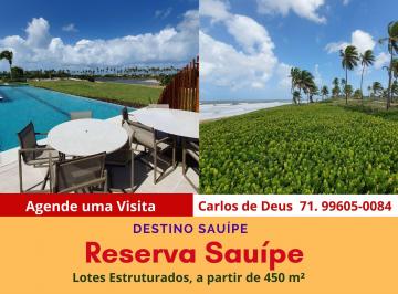Terreno , Mata de São João · Reserva Sauípe: Lotes Estruturados Na Costa Do Sauípe, Últimas Unidades