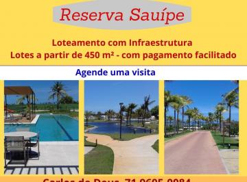 Terreno , Mata de São João · Reserva Sauípe, Lotes a Partir de 450 m², Desfrute Do Destino Sauipe