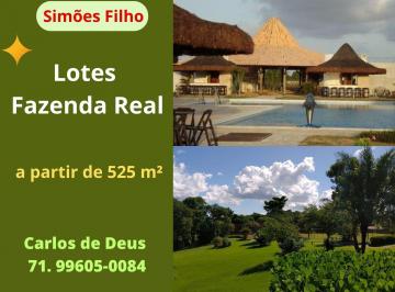 Terreno , Simões Filho · Fazenda Real Residence, Lotes a Partir de 525 m², Perto Pedágio Simões Filhho