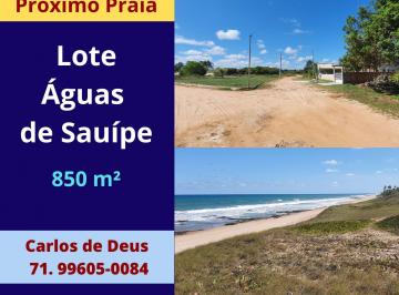 Terreno , Mata de São João · Águas de Sauípe, Terreno 850 m², Escriturado, Perto Da Praia, Porto Sauípe