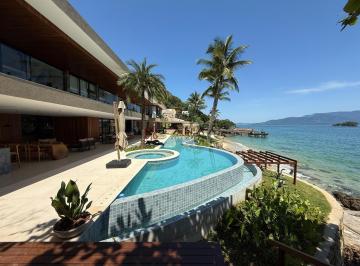 Casa · 1300m² · 6 Quartos · 6 Vagas · Espetacular Mansão Pé Na Areia Em Condomínio Fechado, Heliponto