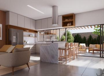 Living Integrado + espaço gourmet externo · Duplex Em Condomínio No Iririú: 150 m² Privativos, 1 Suíte + 2 Quartos, 48 m² de Área Gourmet Externa