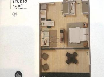 Apartamento · 41m² · 1 Quarto · 1 Vaga · Studio Garden Alto Padrão Em Escarpas.