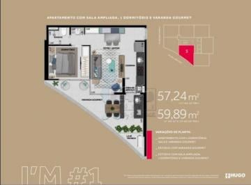 Apartamento · 57m² · 1 Quarto · 1 Vaga · Apartamento de Alto Padrão Excelente Localização Entre João Fiuza E Presidente Vargas