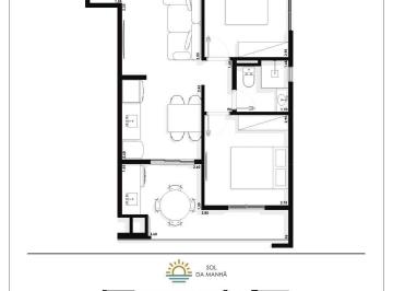 Apartamento · 53m² · 2 Quartos · 1 Vaga · Lançamento 2 Dorm - 53,88 m²