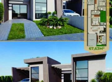 Casa · 67m² · 2 Quartos · 1 Vaga · Casa Geminada Para Venda Em Tramandaí, Nova Tramandaí, 2 Dormitórios, 1 Suíte, 1 Banheiro, 1 Vaga