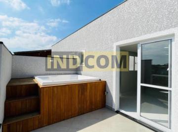 Apartamento · 120m² · 2 Quartos · 2 Vagas · Cobertura Para Venda Em Santo André, Vila Linda, 2 Dormitórios, 2 Banheiros, 2 Vagas