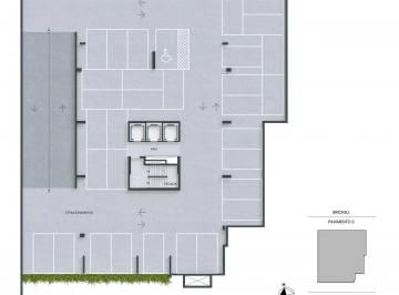 Garagem - subsolo · Apartamento À Venda No Brickell Com 1 Quarto E 36 m²
