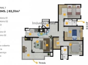 Apartamento · 82m² · 3 Quartos · 2 Vagas · Apartamento Para Venda Em Caraguatatuba, Porto Novo, 3 Dormitórios, 1 Suíte, 2 Banheiros, 2 Vagas