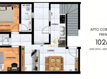 ed2461489bde2987384263d13e51cf67.jpg · Cobertura Com 2 Dormitórios À Venda, 102 m² por R$450.000 - Vila Linda - Santo André/sp