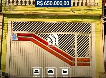 Casa · 243m² · 2 Quartos · 2 Vagas · Sobrado À Venda 243 m² Parque Dos Palmares Osasco Sp 2 Casas No Mesmo Terreno