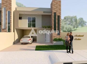 Casa · 138m² · 3 Quartos · 2 Vagas · Sobrado Em Orfãs, Ponta Grossa/pr de 138 m² 3 Quartos À Venda por R$600.000