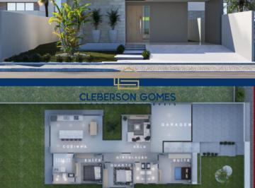 Casa · 150m² · 3 Quartos · 4 Vagas · Casa Para Venda Em Caldas Novas, Thermas Veraneio, 3 Dormitórios, 2 Suítes, 1 Banheiro, 4 Vagas