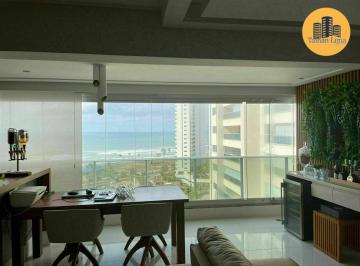 Apartamento · 140m² · 3 Quartos · 2 Vagas · Apartamento Alto Padrão Frente Mar, 3 Suítes, Finamente Decorado, 2 Vagas, Com Armários Planejados E