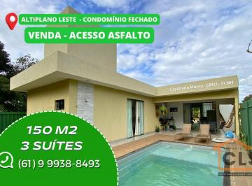 Casa · 150m² · 3 Quartos · 2 Vagas · Vendo Casa Térrea, 3 Quartos, 3 Suítes, Altiplano Leste - Jardim Botânico - Df