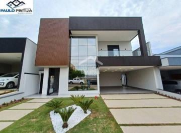 Casa · 255m² · 4 Quartos · 2 Vagas · Lindo Sobrado Com 4 Dormitórios, Sendo 3 Suítes E Piscina No Condomínio Alto de Itaici - Indaiatuba/