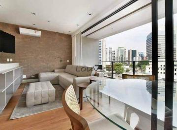 Apartamento · 62m² · 1 Quarto · 2 Vagas · Apartamento Em Vila Olímpia, São Paulo/sp de 62 m² 1 Quartos À Venda por R$1.810.000ou Para Loca