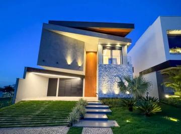 Foto 01 · Casa de Alto Padrão Com 3 Suítes, Sala Com Pé Direito Duplo, Piscina Privativa Em Condomínio de Luxo
