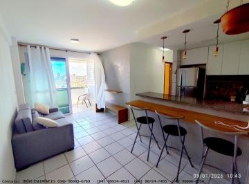 Apartamento · 56m² · 2 Quartos · 1 Vaga · Apartamento Para Locação Em Natal, Ponta Negra, 2 Dormitórios, 1 Suíte, 2 Banheiros, 1 Vaga