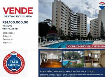 Apartamento · 145m² · 3 Quartos · 2 Vagas · Apartamento À Venda - 3 Dormitórios + 1 Quarto de Empregada - 2 Vagas - 145 m² – Vila Ema - São José