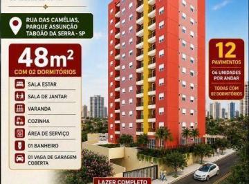 9ab3846664b0259a9a97018ce8070bd2.jpg · " Lançamento " 400 m Do Metro Taboão Apartamento Com 2 Dormitórios À Venda, 48 m² por R$380
